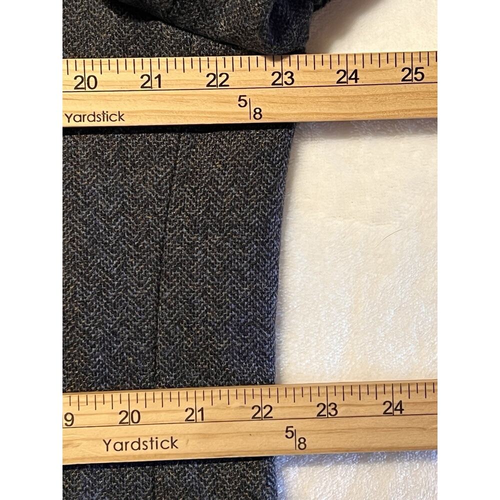 Joseph Abboud XL 44R Blue Gray Herringbone Tweed Texture Blazer Sport Jacket - Picture 12 of 15